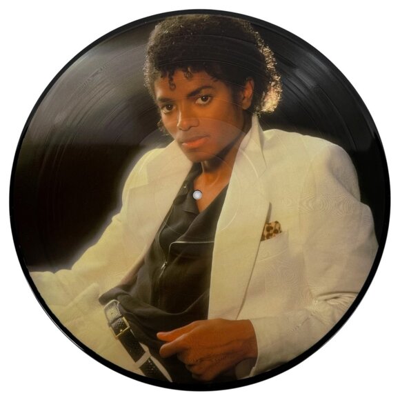 1983 Michael Jackson Thriller Picture Disc Vinyl Record LP Hype Sticker Tested - Picture 3 of 10